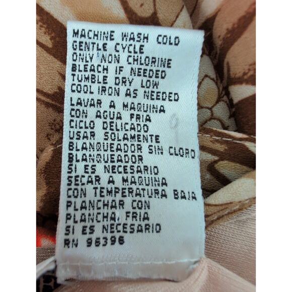 Boho Chiffon Babydoll Midi Dress 10 Asymmetric Ruffle Bow Floral Cottagecore Y2K - Picture 7 of 7